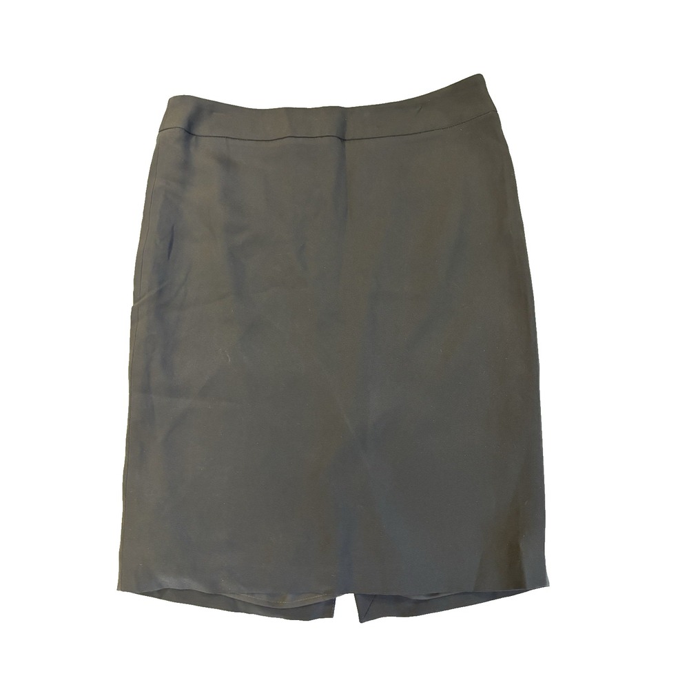 VTG Armani Collezioni Black Pencil Skirt Sz 12 Office Corporate Sleek Minimalist